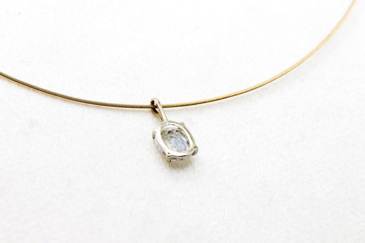 Pendentif Pendentif or blanc diamant 58 Facettes 250097