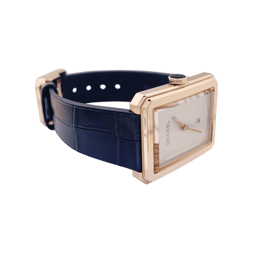 Montre Montre Chanel, "Boy-Friend" moyen modèle, en or beige. 58 Facettes 34474