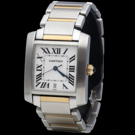 Montre Cartier Montre Tank Francaise Gm 58 Facettes MT40807