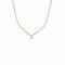 Collier COLLIER OR ROSE DIAMANT 0,10ct 58 Facettes M8927