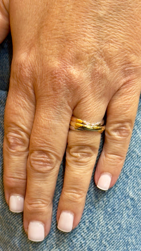 Bague 53 Alliance 3 ors 18 carats 58 Facettes