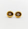 Boucles d'oreilles Puces d'oreilles art deco or jaune 18k diamants tailles anciennes (circa 1950) 58 Facettes A05930