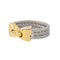 Bague 50 Fred Bague Force 10 Or jaune, Acier 58 Facettes 4410632CN