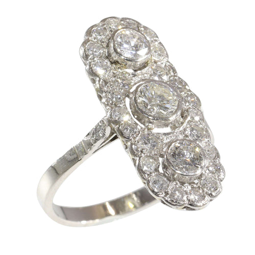 Pendentif L'allure Art déco : une histoire d'amour sertie de diamants 58 Facettes 16300-0191