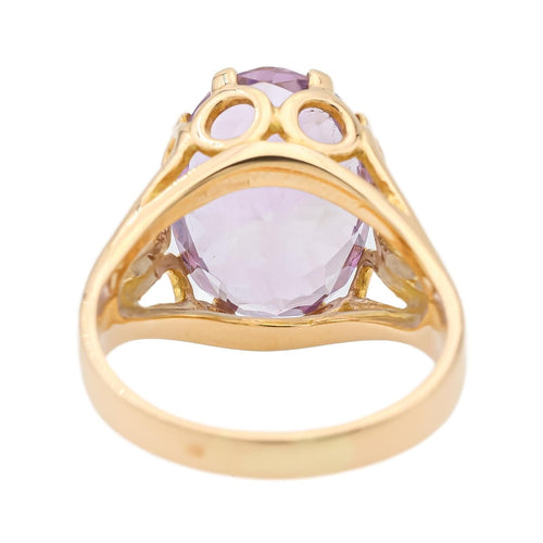 57 Bague Cocktail Or jaune Améthyste 58 Facettes 1637061CN