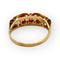 Bague 59 Bague or rose style ancien 3 pierres rouges 58 Facettes 149059715