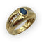 Bague 54 Bague or jaune saphir et diamants 58 Facettes 149053859