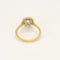 Bague 51 Solitaire Torsadé diamant taille ancienne 1,01 carat en or jaune. 58 Facettes