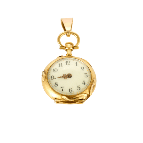 Montre Montre pendentif or jaune et diamants 58 Facettes GAP1469