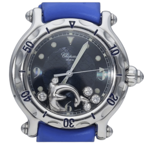 Montre Chopard Montre Happy Sport Dolphin Diamond 58 Facettes MT39686