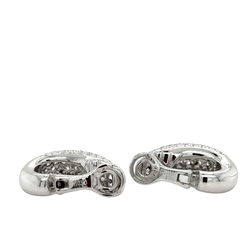 Boucles d'oreilles Boucles d'oreilles Chaumet, modèle "Hommage à Venise", en or blanc et diamants 58 Facettes 1.0002545/1