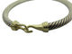 Bracelet bracelet DAVID YURMAN buckle classic cable 5mm en argent 925 or jaune 14k 58 Facettes 267212