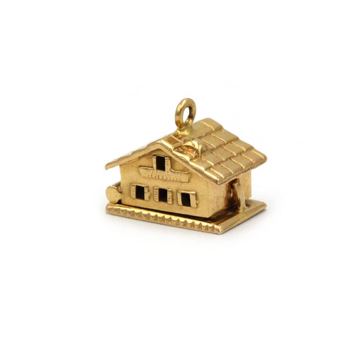 Pendentif Charm Maison - Or jaune & Résine 58 Facettes 250246R