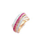 Bague 56 Bague Croisée Rubis Diamants 58 Facettes AA 1568