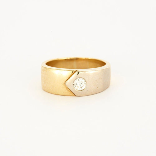 Bague 60 Bague 2 ors, diamant 58 Facettes LP765/12