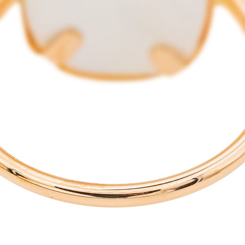 Bague 55 Ginette NY Bague White MOP antique ring Or rose Nacre 58 Facettes 3089114CN