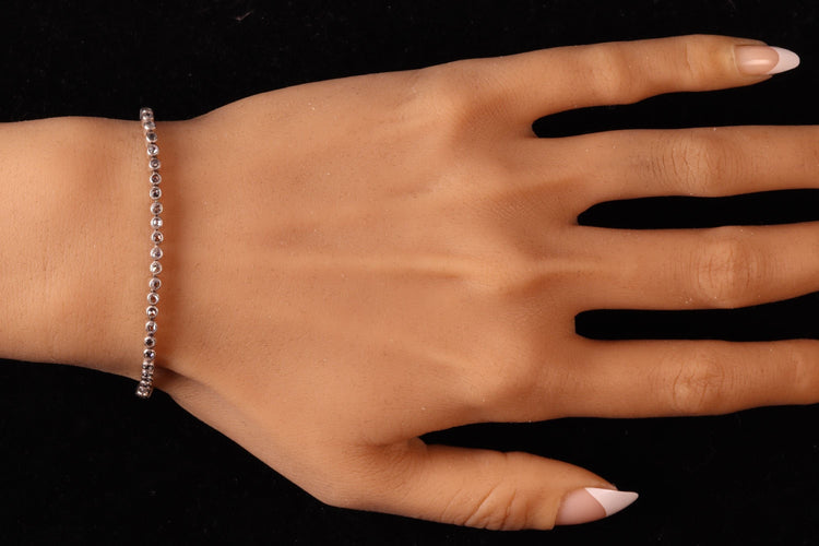 Collier Ensemble de diamants victorien antique : une transformation étonnante de deux bracelets en un collier pour chien 58 Facettes 24351-0130