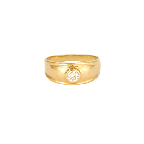 Anillo de oro amarillo con diamantes