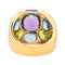 Bague 58 Bague  Cocktail  Or jaune Améthyste, Péridot, Topaze 58 Facettes 3954555RV