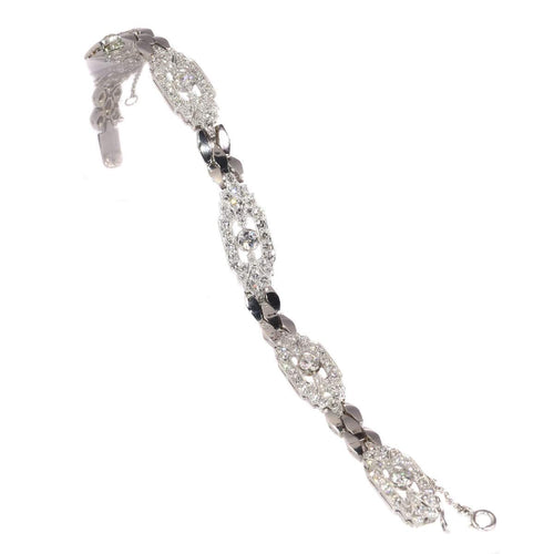 Bracelet Glamour Vintage : Un hommage diamantaire aux années 50 58 Facettes 20302-0012