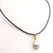 Collier Collier cuir en or jaune et perle 58 Facettes