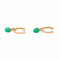 Boucles d'oreilles Boucles d'oreilles Créoles Or rose Chrysoprase 58 Facettes 3145035CN