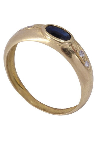 Bague 54 Bague moderne saphir et diamants 58 Facettes 084561