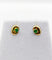 Boucles d'oreilles Puces d'oreilles or jaune et émeraudes 58 Facettes B01015