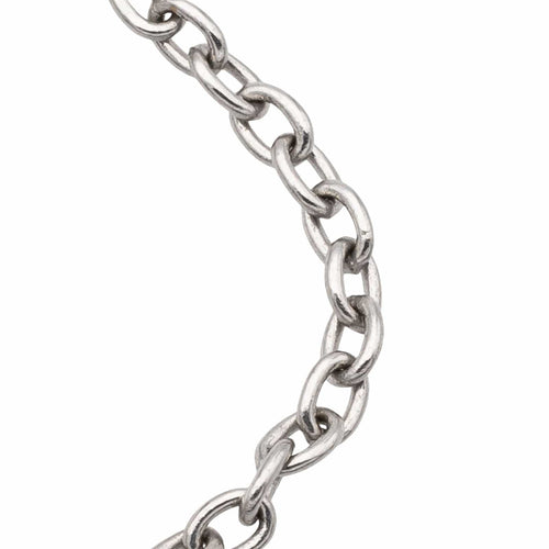 Bague 54 Bague Chaînette Or blanc Diamant 58 Facettes 578663RV