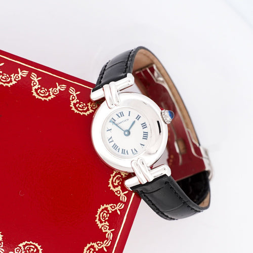 Montre CARTIER -Montre Must Colisée Silver - Ivory roman dial 58 Facettes