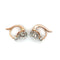 Boucles d'oreilles Dormeuses or rose et diamant - Année 1900 58 Facettes 1.0000124/1