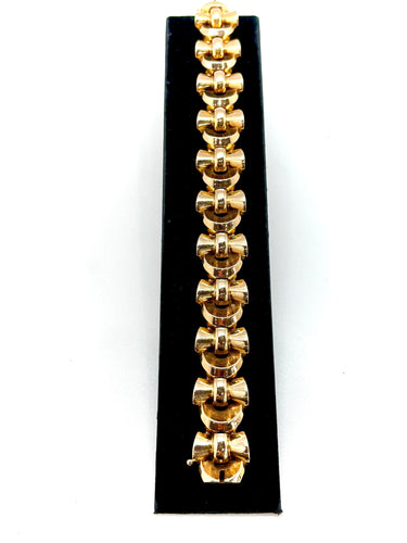 Bracelet Bracelet Art deco or jaune 58 Facettes M8991