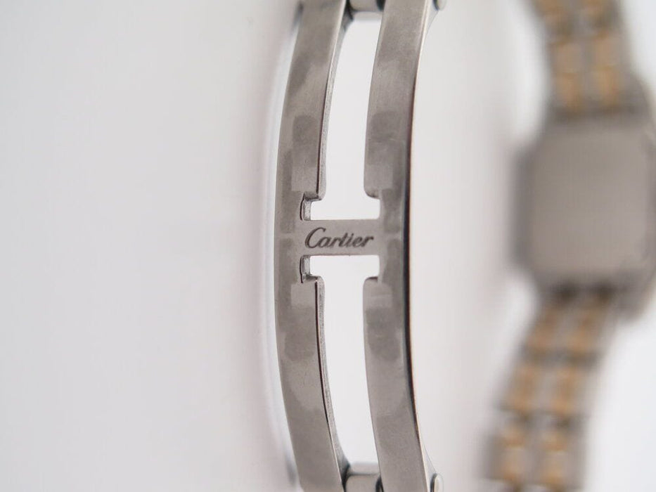 Montre vintage montre CARTIER panthere pm 23mm 166921 or 2 rangs & acier quartz 58 Facettes 265042