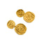 Boutons de manchette Boutons de manchettes or jaune 58 Facettes HOU5339