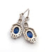 Boucles d'oreilles Boucles d'oreilles en or blanc avec saphirs et diamants 58 Facettes