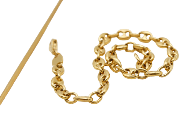 Bracelet maille grain de café