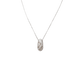Collier Collier pendentif dôme en or blanc et diamants 58 Facettes 27313/27307