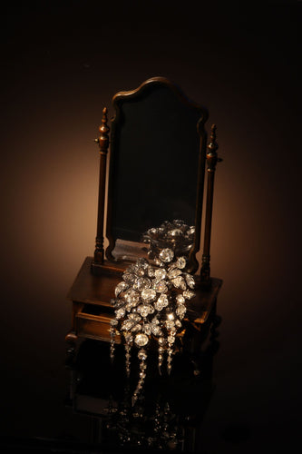 Broche Splendeur florale antique : broche de corsage Trembleuse avec diamants, 1860 58 Facettes 21028-0240