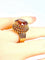 Bague 51.5 Bague en or jaune 18 carats et citrine Madère 58 Facettes AB496