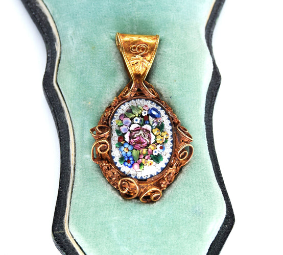 Collier PARURE 3 PEZZI MICROMASAICO 1850 58 Facettes