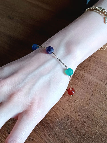 Bracelet Bracelet Or Perles Fantaisie 58 Facettes