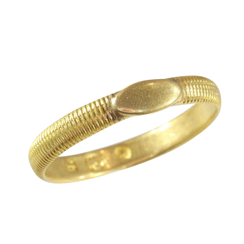 Verighetă din aur de 18 carate, către 1700 – Un inel cu un trecut bogat și promisiuni de viitor 