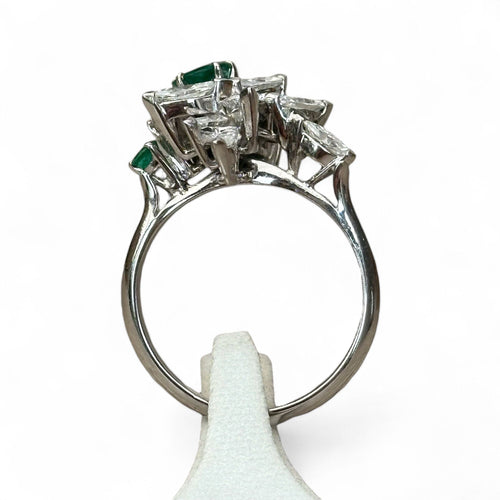 Bague 53 Bague émeraude diamants 58 Facettes