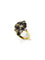 Bague 56.5 Bague Poire Or jaune, Diamants et Saphirs 58 Facettes