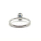 Bague 53 Bague or blanc sertie d'un saphir et diamants 58 Facettes