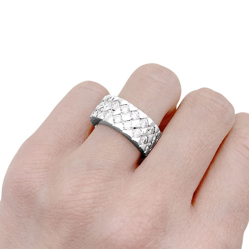 Bague 50 Bague Boucheron, or blanc et diamants. 58 Facettes 35291