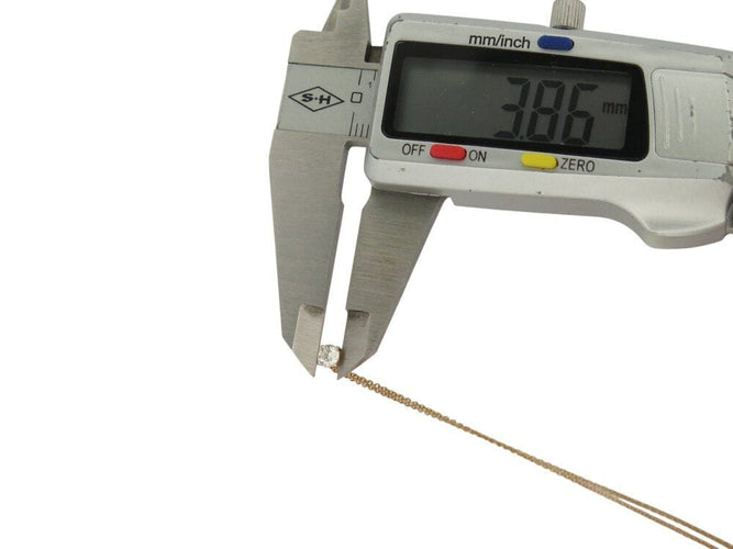 Collier collier pendentif solitaire 38-42cm diamant brillant 0.2ct or 1.7g 58 Facettes 268521