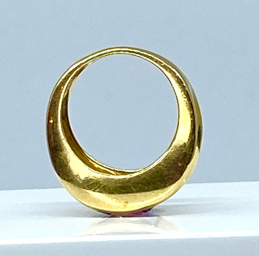 Bague 53 Bague or jaune améthyste carrée 58 Facettes AB341