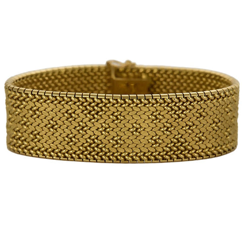 Bracelet Bracelet en or jaune à maille polonaise 58 Facettes CHA0891