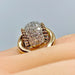 Bague 54 Importante bague or jaune sertie de 33 diamants, vers 1960 58 Facettes AB391